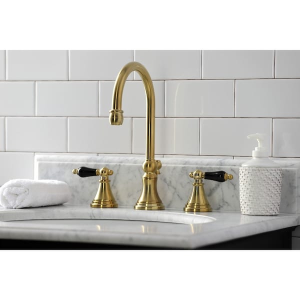 KS2987PKL Duchess Widespread Bathroom Faucet W/ Brass Pop-Up, Brass